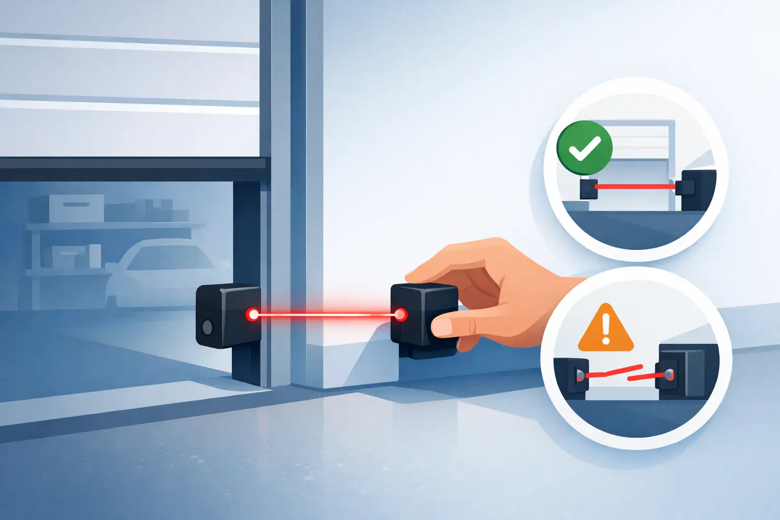 Garage Door Safety Sensor Alignment Made Simple Garage Door Safety Sensor Alignment Made Simple