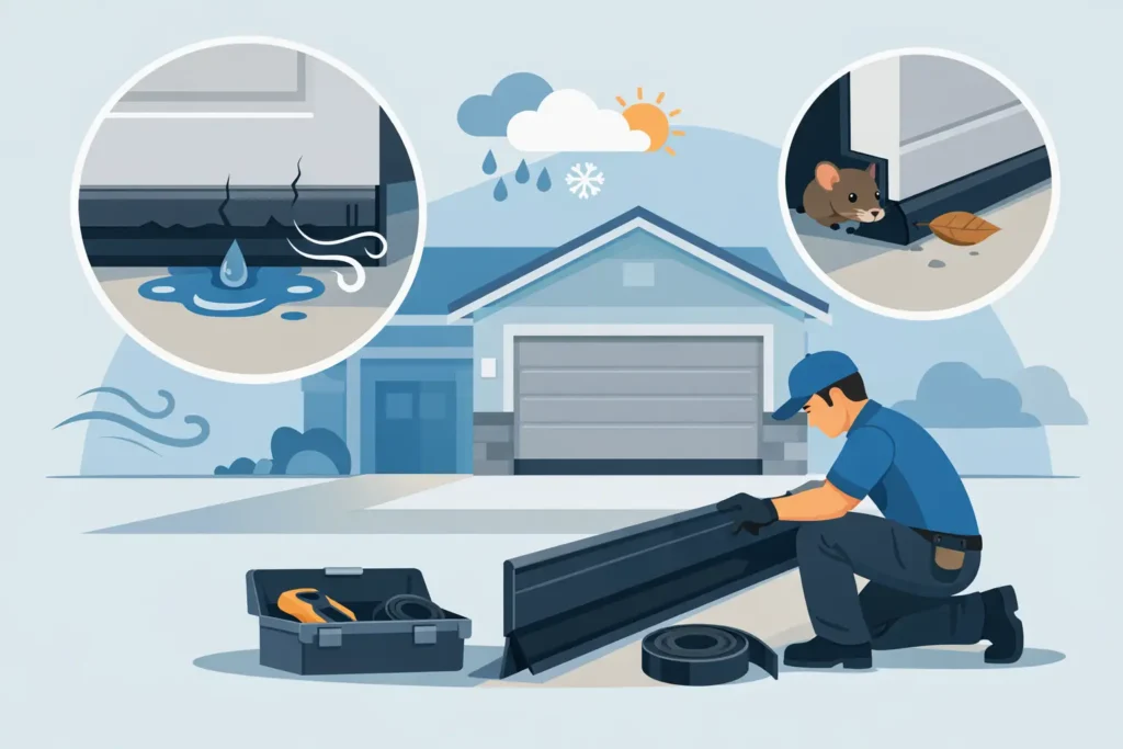 Garage Door Weather Seal Replacement Signs Garage Door Weather Seal Replacement Signs