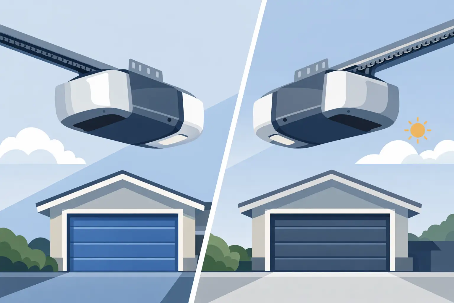 Belt Drive Versus Chain Opener for Your Garage