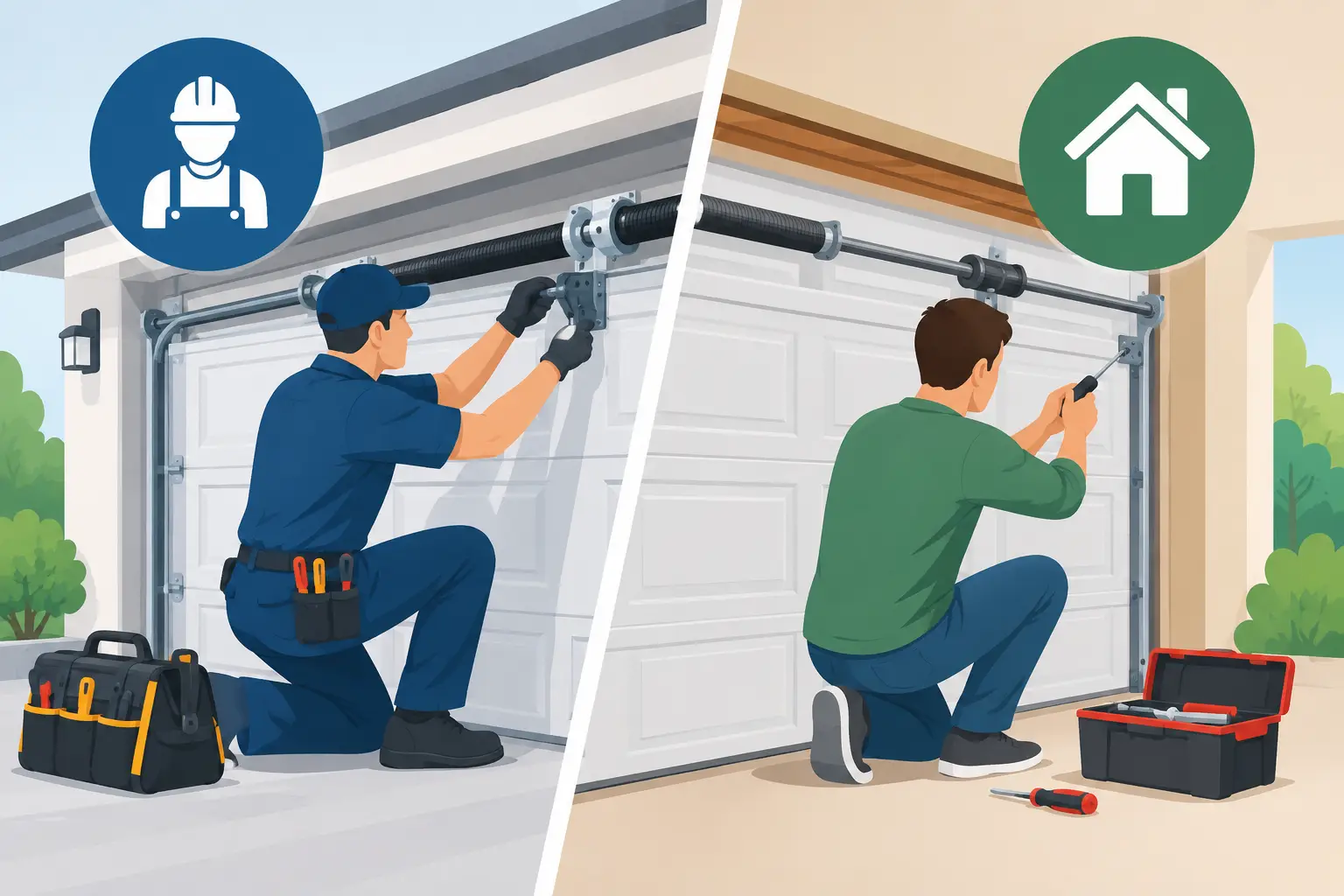 Professional Versus DIY Garage Door Repairs