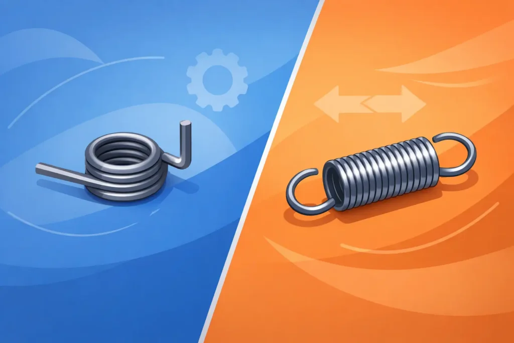 Torsion Versus Extension Springs Compared