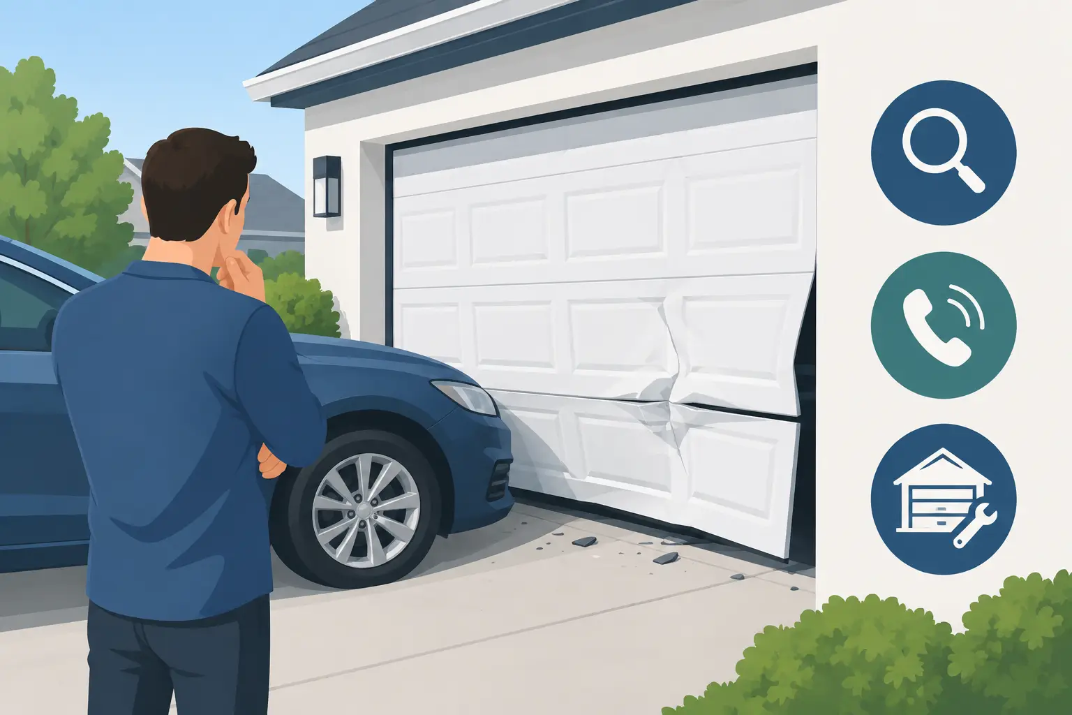 What to Do After a Garage Door Collision